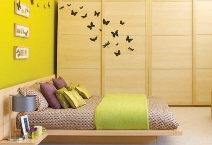 Дизайн спальни в желтых тонах