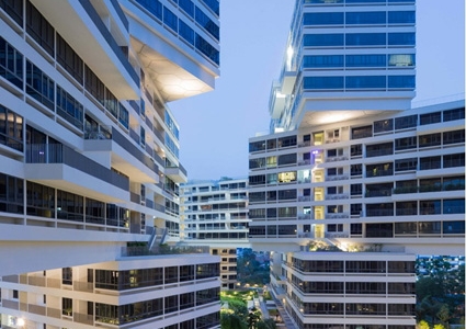 Красивые дома. Жилой комплекс «Interlace» от Оле Ширена. Сингапур.