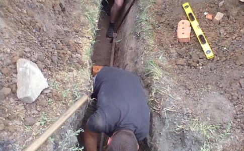 Прокол под дорогой в Виннице.