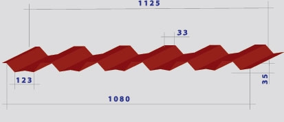Линия кровельного профнастила ПК-35, работает в Сумах