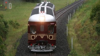 В Австралии запустили поезд на солнечных батареях