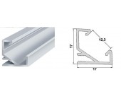 Профиль для светодиодной ленты угловой ЛПУ-17