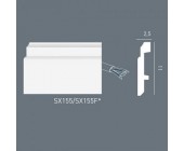 Плинтус Orac Axxent SX155 Flex/Гибкий