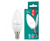 Светодиодная LED лампа TITANUM C37 5W E14 4100K