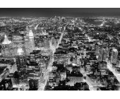Купить фотообои на стену: ночной город, черно-белы