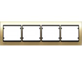 Рамка четырёхкратная SIEMENS Дуб с вставкой Бронза