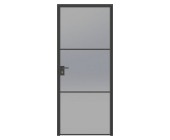 Дверь стеклянная EraGlass с алюминиевым обвязом ст