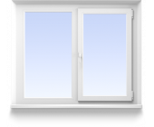 Купить двухстворчастое окно 870х1470 пов-отк в Кие