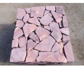 Песчаник галтованый Розовый с разводом камень нату