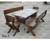 Мебель для сада, бани, в беседку деревянная, стол