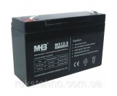 AGM аккумулятор 6В 12Ач MHB MS12-6