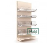 Стеллажи с корзинами