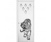 Межкомнатная дверь Тигр с матовым стеклом